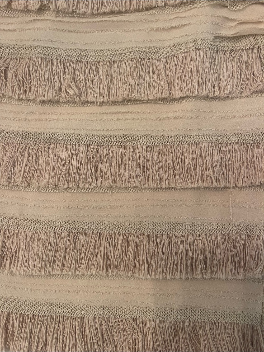 Tory Burch Silk Sand Fringe Tiered Mini Skirt - Picture 4 of 10